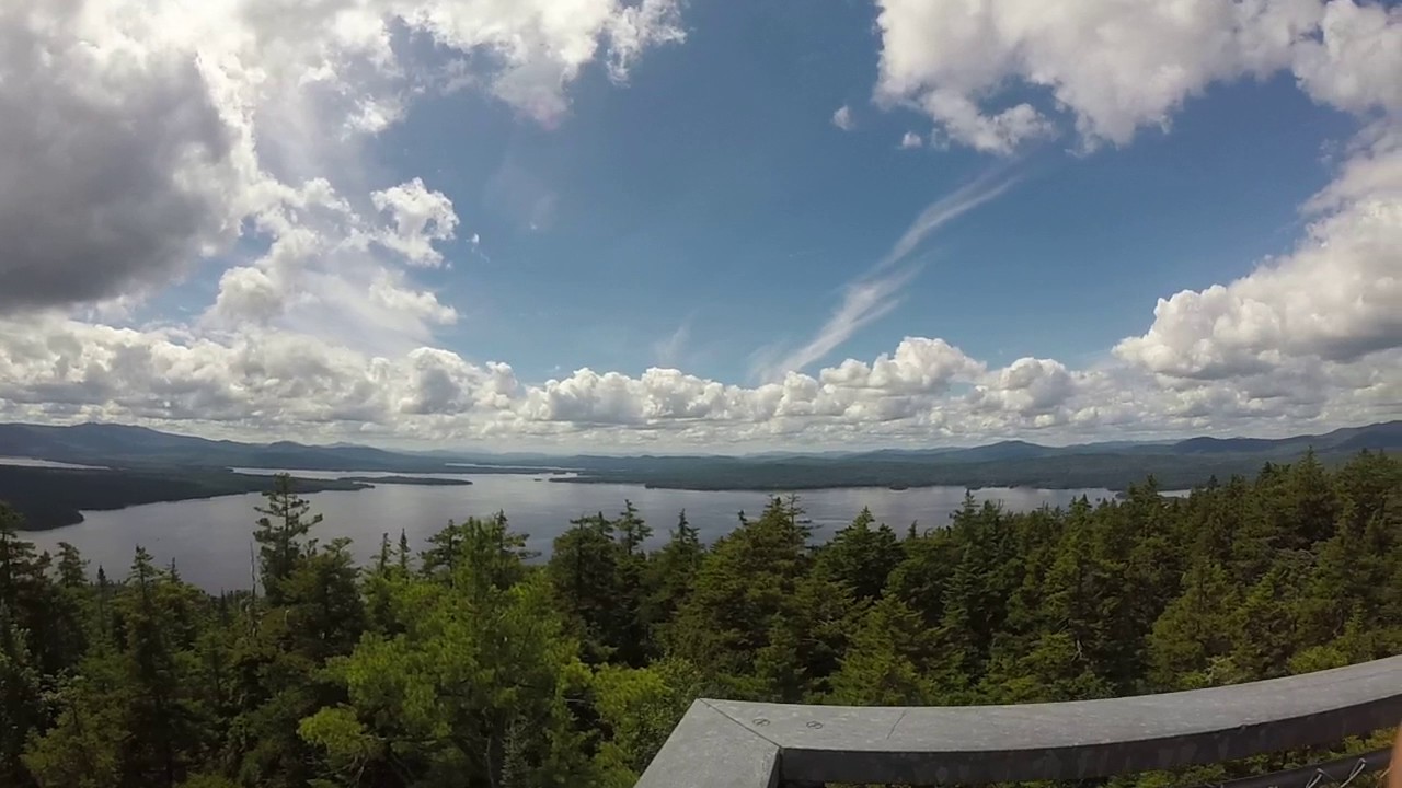 From the summit of Bald Mountain, Oquossoc, Maine.