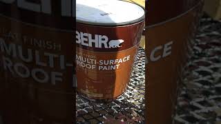 Painting shingles!  Roof paint review.