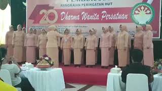 Mars Garbarata..Paduan suara Dharma Wanita BPKAPD Kota baubau tahun 2019