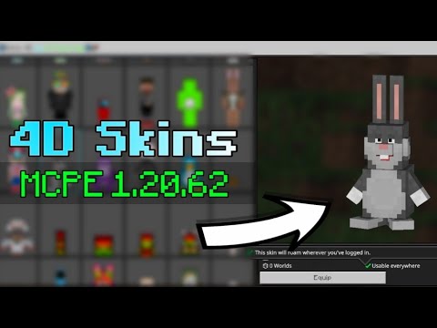 4D/5D Skin Pack for Minecraft PE 1.20.62 | Working on Servers | Android, iOS & PC