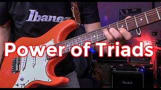 Super Simple Major Triad Guitar Lesson - Very useful 234 Strings Set