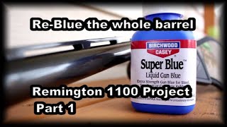 Перекрасьте весь ствол в синий цвет с помощью проекта Super Blue Remington 1100, часть 1