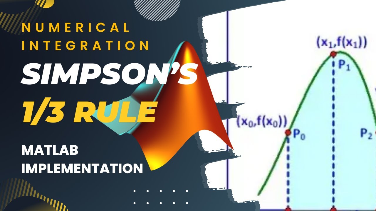 Simpson's 1/3 rule of numerical integration | MATLAB implementation ...
