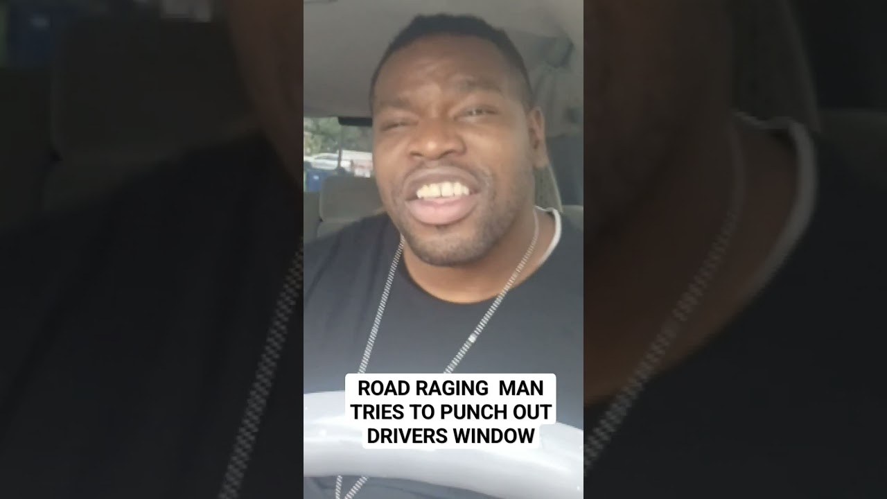 ROAD RAGING MAN TRIES TO PUNCH OUT DRIVERS WINDOW #roadrage #action #funny #roadragecompilation