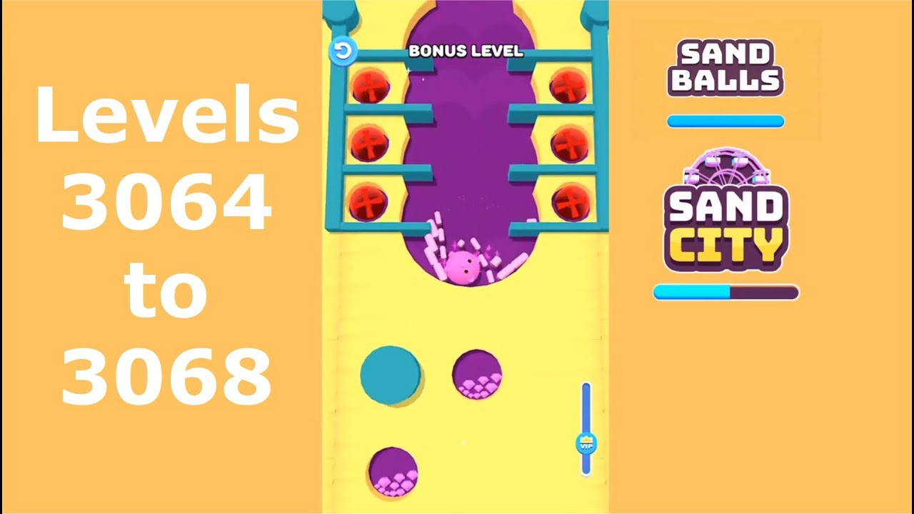 Sand Balls Sand City All Levels 3064 to 3068 | SayGames