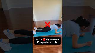 Stop this if you have mommy tummy #diastasisrecti #coreworkout #postpartumfitness