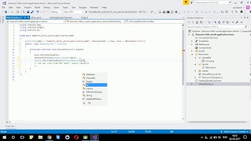 Xamarin android hello world tutorial