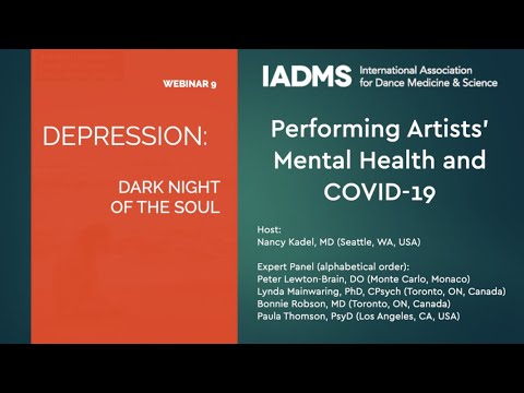 Performing Artists' Mental Health - Webinar 9 - Depression thumbnail