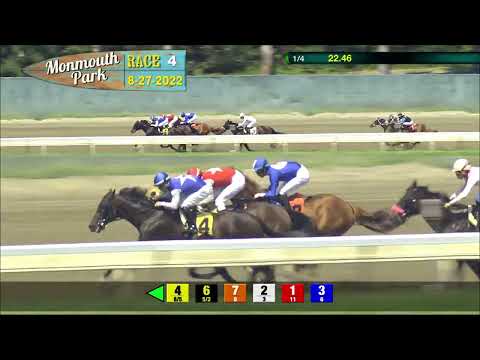 video thumbnail for MONMOUTH PARK 08-27-22 RACE 4