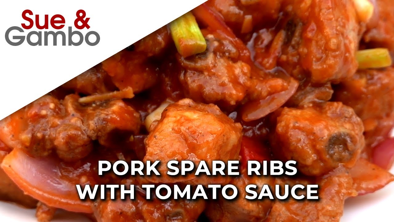 Pork Spare Ribs with Tomato Sauce Recipe YouTube