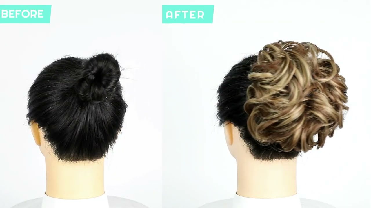Messy Bun Hair Piece,Qunlinta Hair Bun Thick Updo Scrunchies Hair Extensions Ponytail via amazon