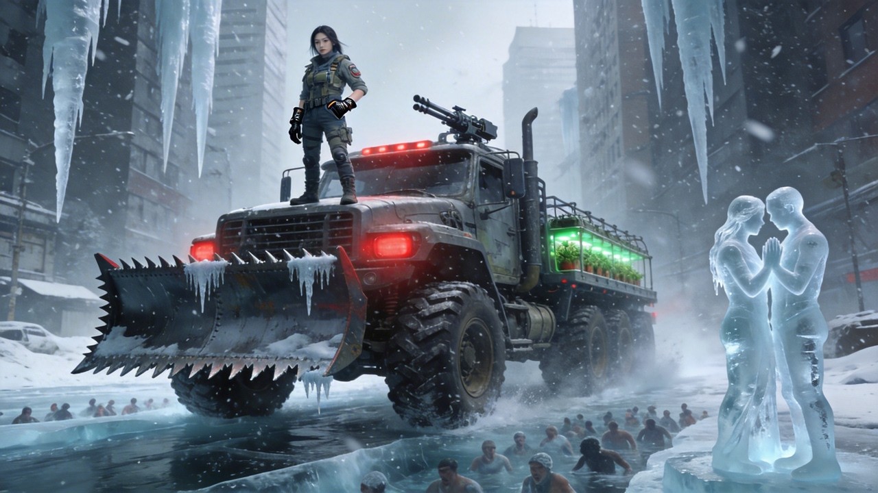 防禦力MAX！重生開局打造「移動鋼鐵避難所」！裝甲厚度30厘米！看著渣男賤女在零下60度冰河裡凍成冰雕，太爽了！