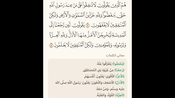 آيات في دقيقة واحدة: سورة المنافقون 3 تلاوة الشيخ سعد الغامدي