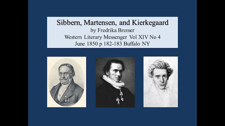Sibbern, Martensen, and Kierkegaard 1850