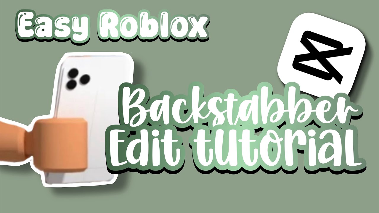 How to make a roblox backstabber edit on capcut || easy || - YouTube