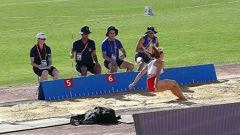 Thumbnail of Julia Adamczyk (POL) Long Jump Slow motion 120 fps Jerusalem 2023