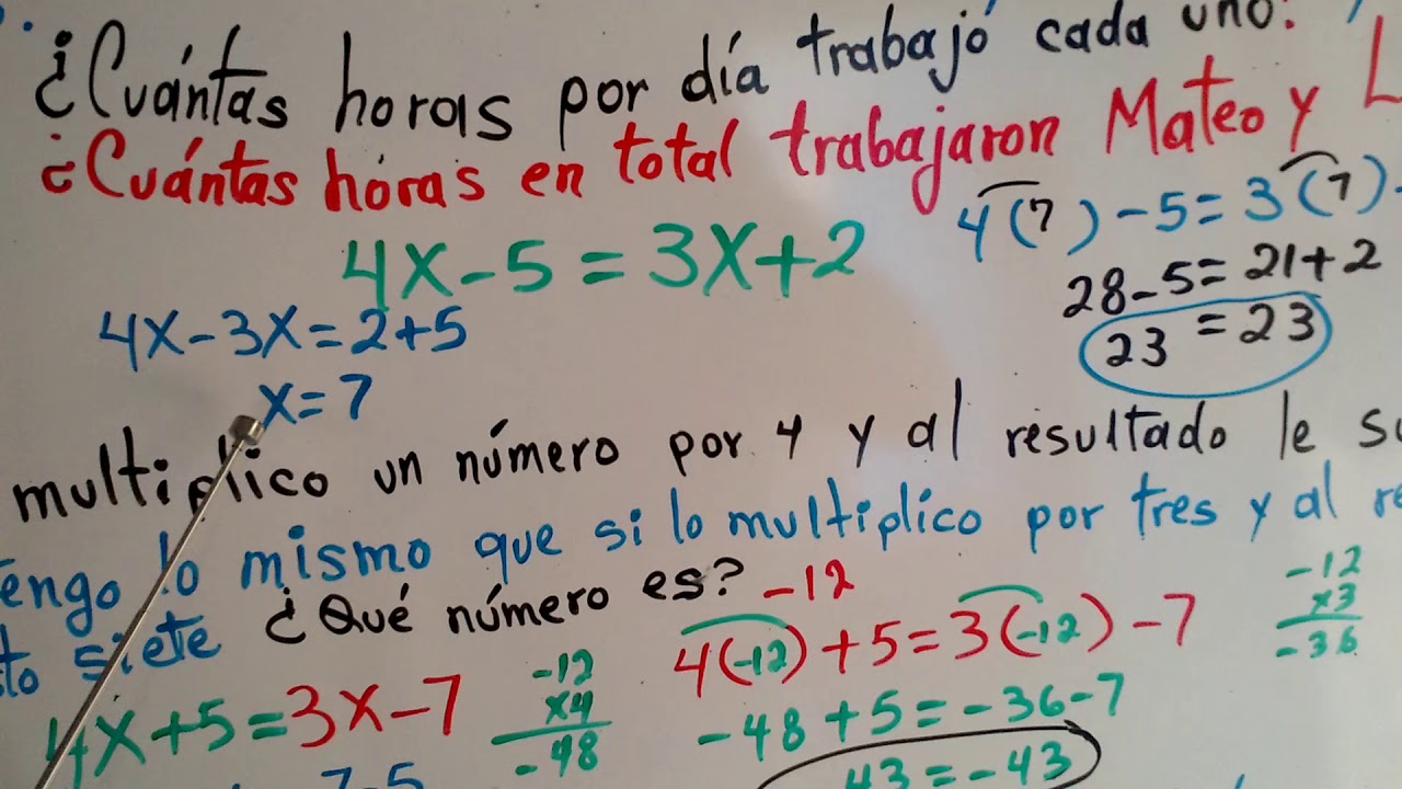 Despejar la incógnita YouTube