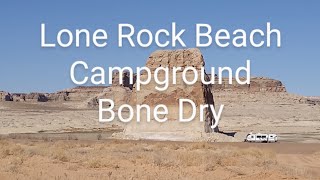 Lone Rock Beach Campground Utah Bone Dry