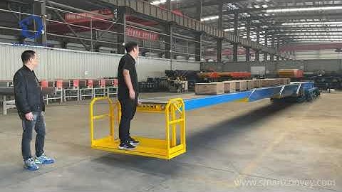 Moveable #telescopic  Belt #conveyor  for  #loading #cartons and #carcasses into #containers  #dock