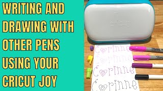 Writing and drawing with the Cricut Joy using sharpies and other pens. Adapters for The Joy machine
