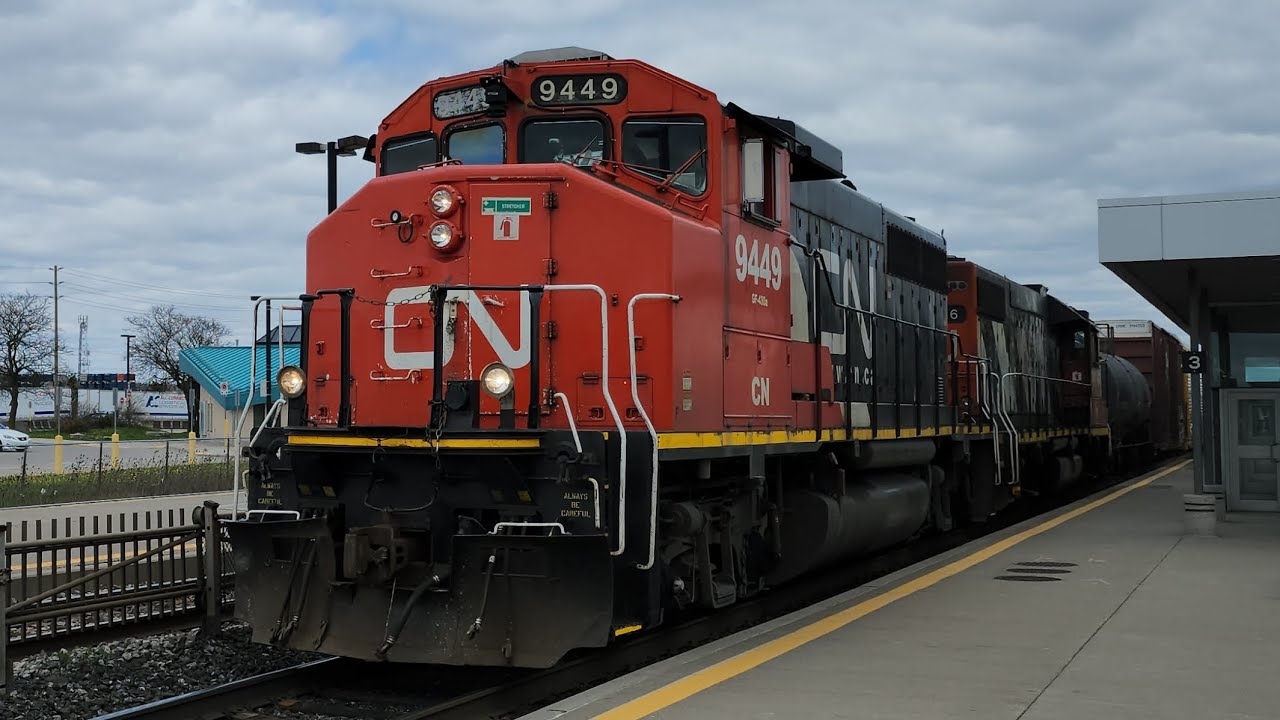 CN 554 - 9449 & 4716 At Bronte - YouTube