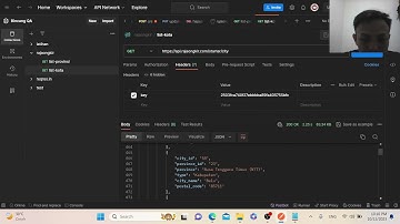 API with Postman - Mencoba API RajaOngkir