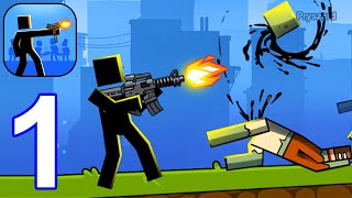The Gunner 2: Guns and Zombies - Gameplay Walkthrough Part 1 Tutorial Level 1-2 (iOS,Android) screenshot 2