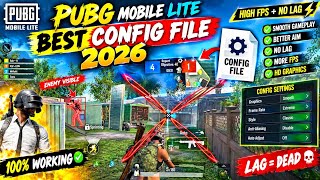 🔥 PUBG MOBILE LITE 2026 BEST CONFIG FILE 😱 | NO RECOIL  🔥#PUBGMobileLite #PUBGLite2026 #ConfigFile screenshot 2