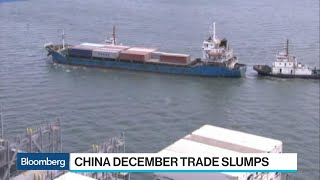 China Exports, Imports Unexpectedly Slump in December