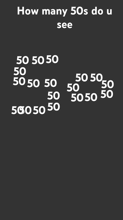 How Many 50s Do U See YouTube how-many-50s-do-u-see-youtube