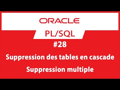 Vidéo: Comment supprimer toutes les tables d'un schéma MySQL ?