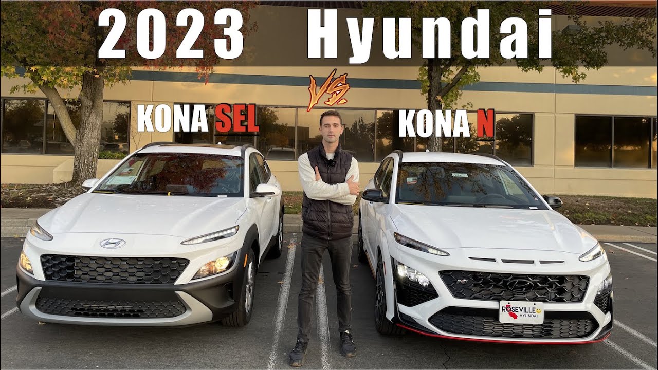 2023 Hyundai KONA N vs SEL // direct comparison, features - YouTube