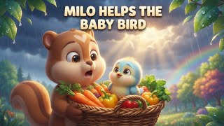 Milo Helps the Baby Bird | Cute 3D Animated Adventure Story