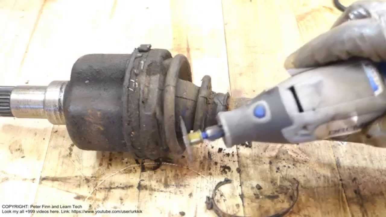 How to cut driveshaft boot fastener by Dremel multitool YouTube