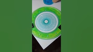 Flower spirograph #satisfying #123go #relaxing #art #spirograph #asmr #shorts