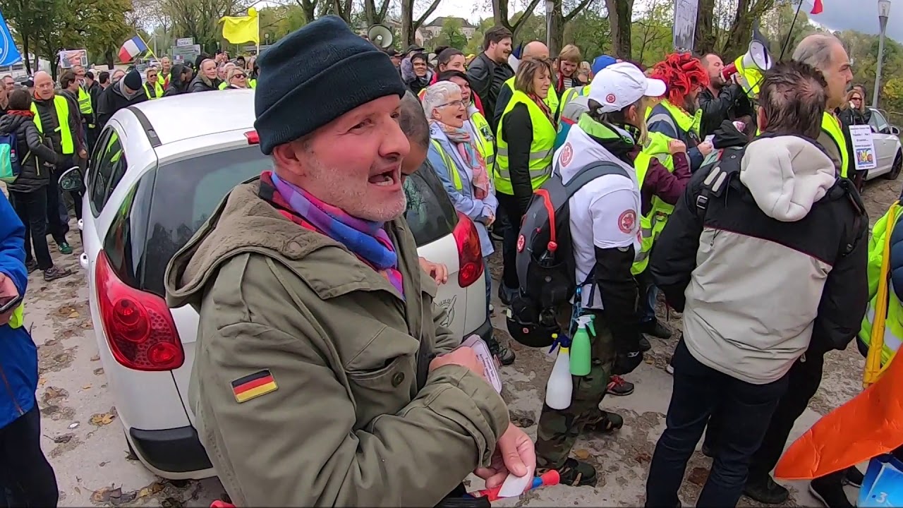 Acte 51 Gilets Jaunes Besançon 2112019 Manifestation Anniversaire à Dole Jura