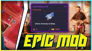 Epic "SUPERINSULATOR" Clothing Mod | Shock Immunity | Shop Location Guide - Cyberpunk 2077 screenshot 5