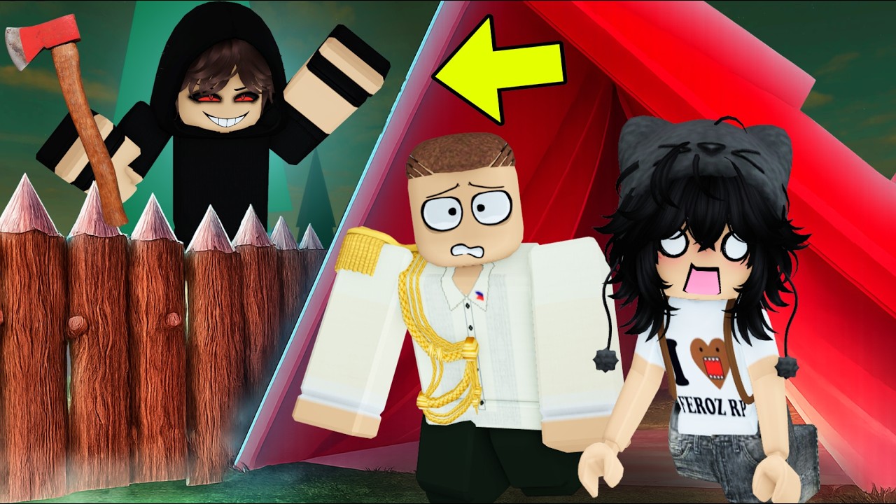Nag CAMPING kami NI CRUSH! May SERIAL KILLER? sa BROOKHAVEN RP (BROOKHAVEN RP TAGALOG)