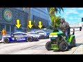 Can we escape Police Supercars in a LAWN MOWER?! (GTA 5 Mods - Evade Gameplay)