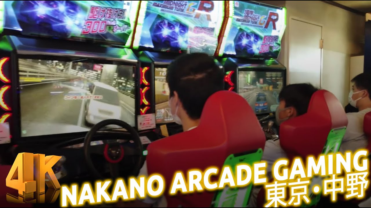 ARCADE gaming in Nakano Tokyo [4K ASMR]