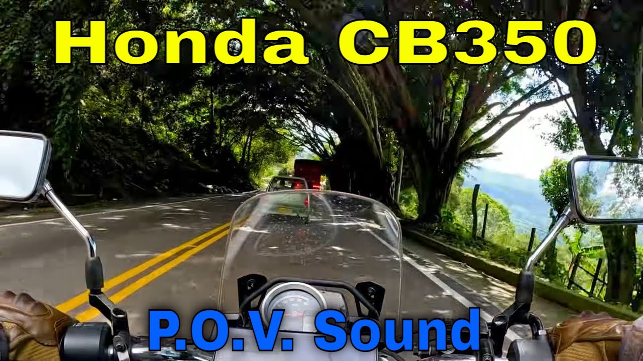 Honda CB350 bajando con freno de motor Colombia P.O.V. Sound 