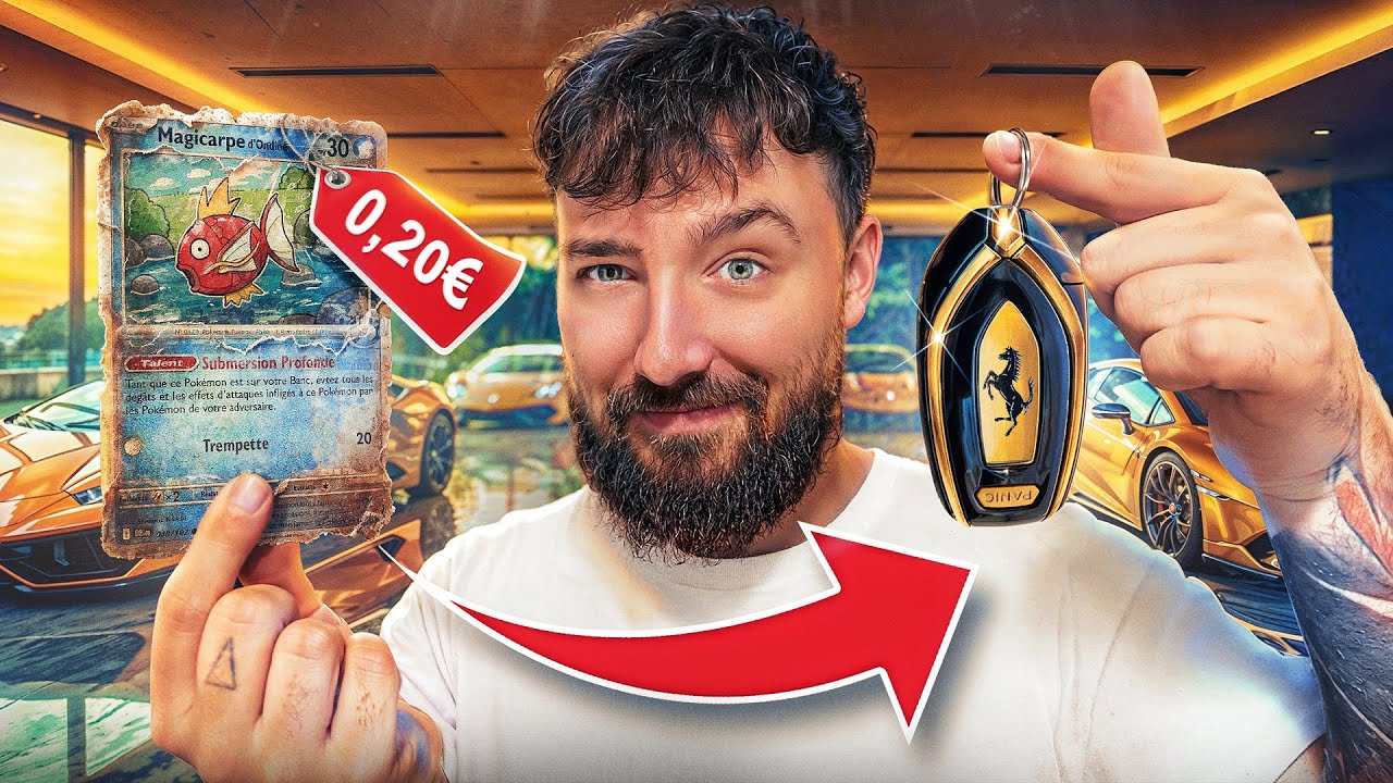 24H POUR ÉCHANGER UNE CARTE POKÉMON CONTRE UNE VOITURE