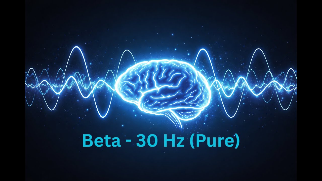 'Problem Solving' Beta Binaural Beat - 30Hz (1h Pure)