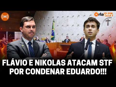 FLÁVIO E NIKOLAS ATACAM STF POR CONDENAR EDUARDO!!! | Debate na Redação