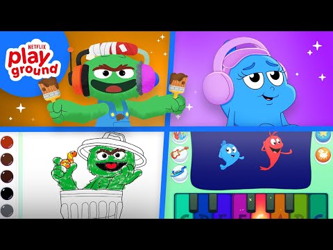 Netflix Playground Calm Gameplay Compilation +13 Mins | Sesame Street, Bad Dinosaurs, & More!