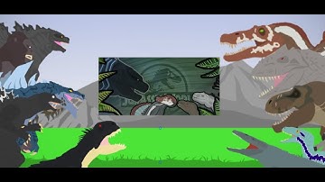 Kaijus e Dinos react: If Godzilla was In Jurassic World | @slick4785