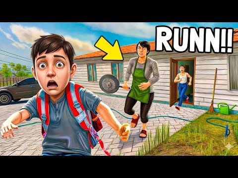 I GOT TRAPPED IN MY CREEPY HOUSE 🏠 CAN I ESCAPE FROM MY HOUSE || SCHOOL BOY RUN AWAY 🏃‍♂️
