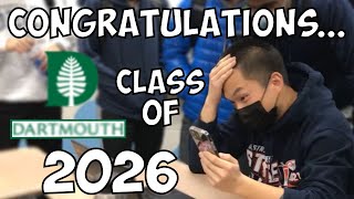 COLLEGE DECISION REACTION 2022 (Dartmouth ED)