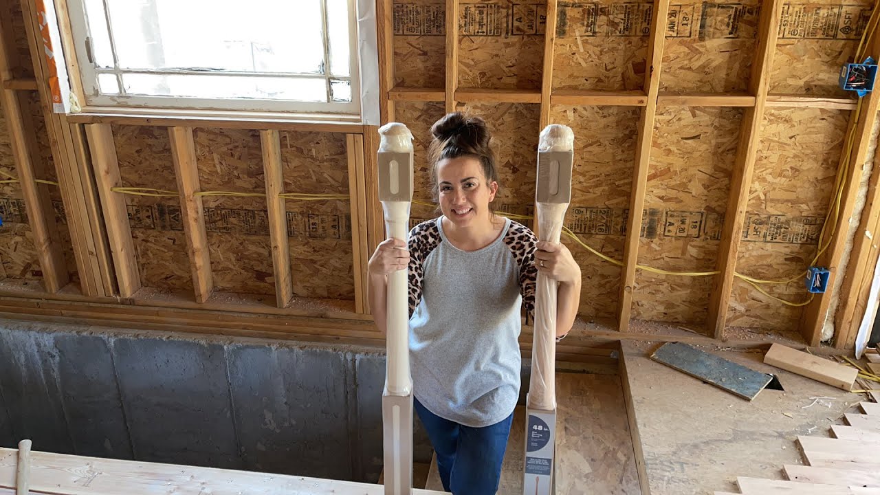 Live Dream Home Farmhouse Tour And Banister Install - YouTube