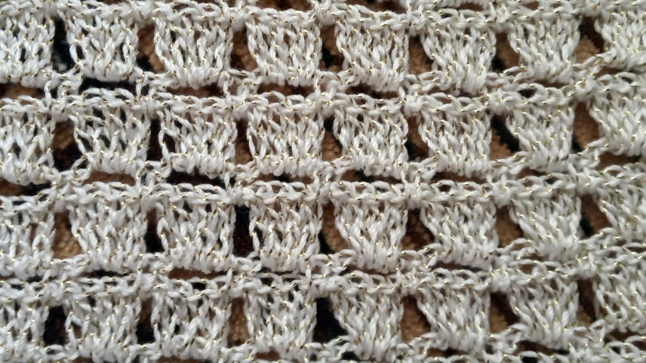 МК. Узор крючком  А ля Шанель по кругу( Запрос)